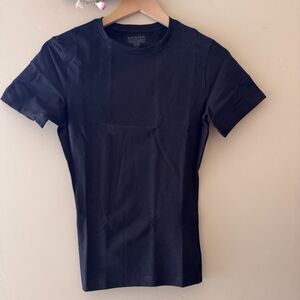 SPANX Men's Cotton Compression Black Crew Neck Under Shirt size S NEW